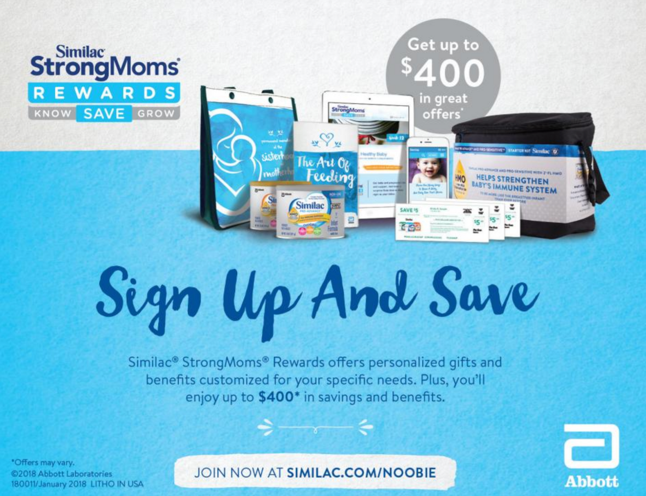 $400 in savings with Similac!