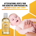 Bella B Gift Set - Baby Massage Oil 3.3 oz and Silk & Honey Baby Lotion 2 oz